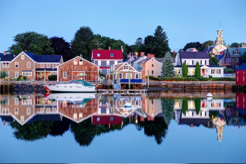 A view of Portsmouth from the water.