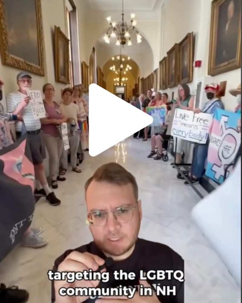 Explanation Video of why over 200 LGBTQ advocates stormed to the state house in NH and demanded to see the governor of NH to talk about transgender rights