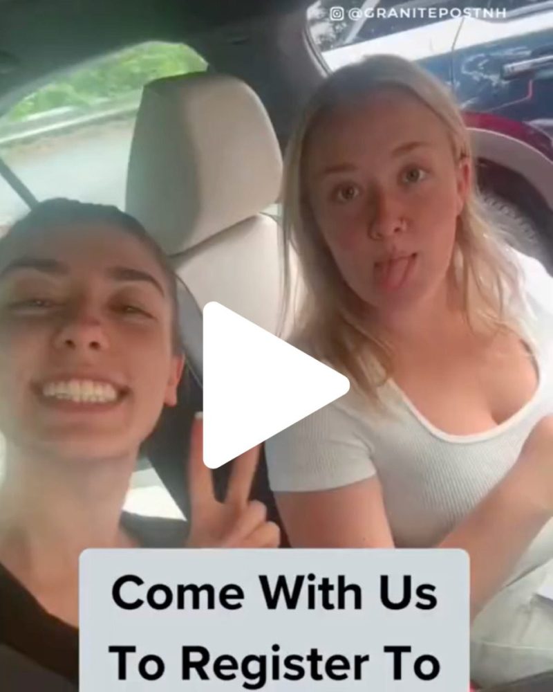 Two Granite Staters who went to City Hall to register to vote