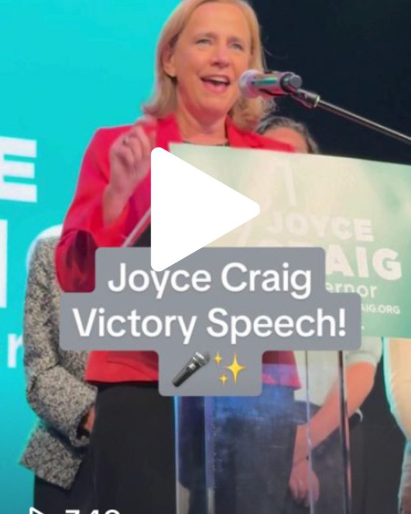 Joyce Craig Gives Victory Speech