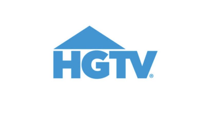 blue and white HGTV logo