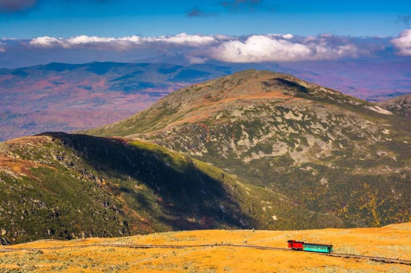 View of The Mount Washington Cog Railway